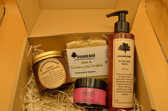 KIT CORPORAL - Navidad, Reyes, Cumpleaños, Aniversario, San Valentin, Regalo, Detalle, Jabón Natural, Crema Hidratante, Cosmética Natural y Vegana