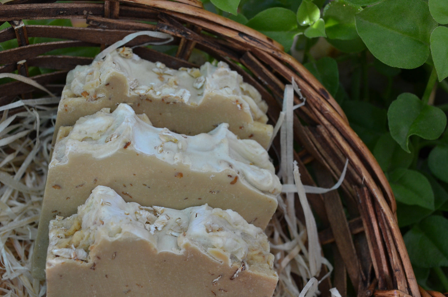 Oatmeal and Honey Soap - artisan soap, natural soap, ideal for sensitive skin and babies, very emollient and nourishing, slightly exfoliating.