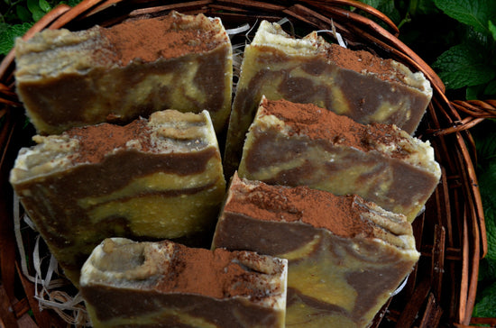 Cinnamon and Coffee Soap - natural soap artisan soap very aromatic and soft antioxidant soap for all skin types.