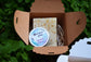 Lot Pack Natural Soap + Solid Perfume in kraft box, personalized gifts, details for events, weddings, communions, baptisms, etc.